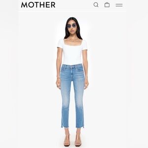 EUC Mother the Insider Crop Step Fray in Work Hard Play Hard